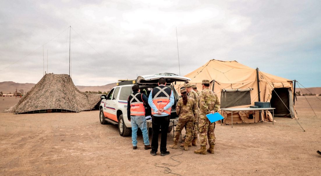 1ra. Brigada Acorazada “Coraceros” y Senapred entrenan capacidades ante emergencias