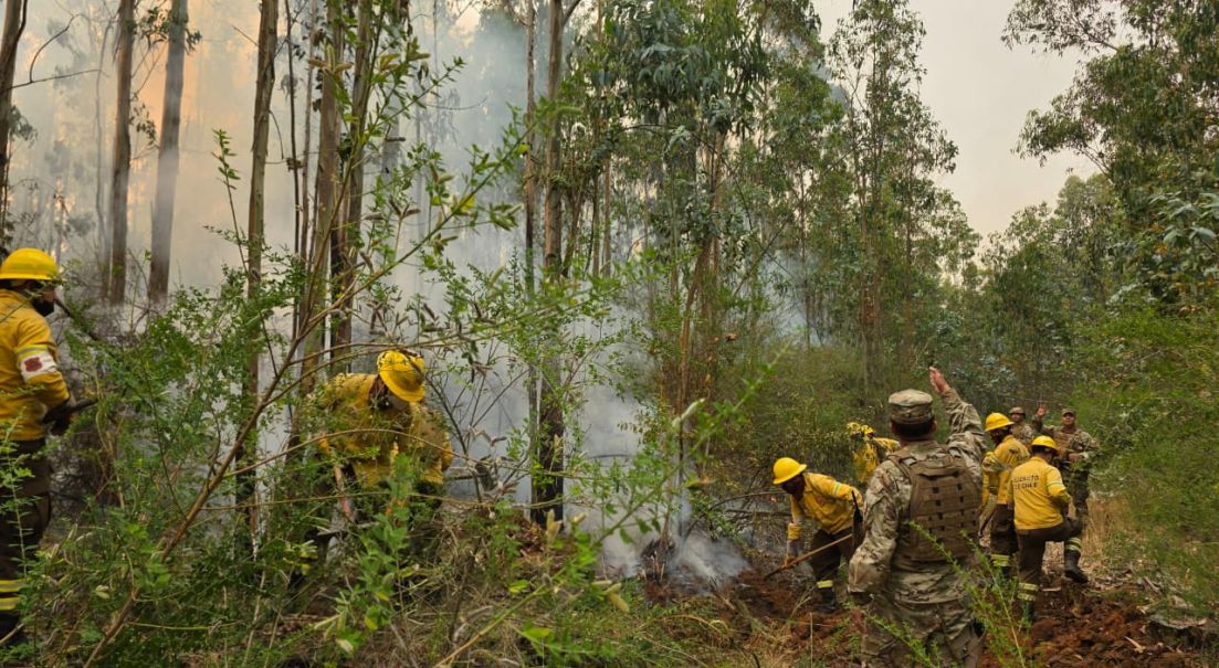 Ejército de Chile sigue apoyando en la zona centro sur del país