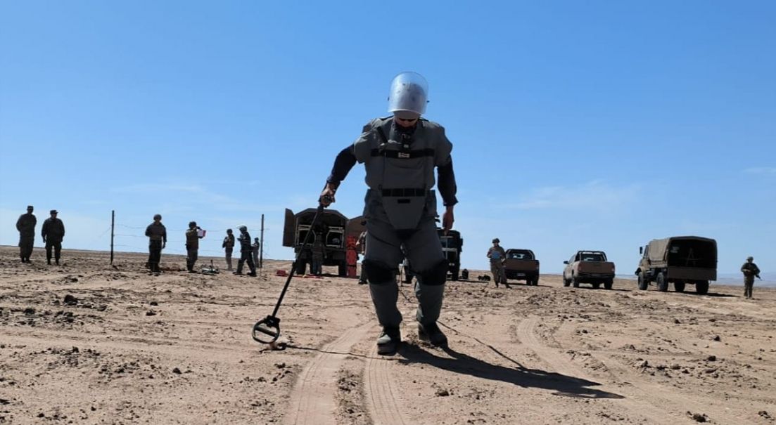 Cuadrilla EOD realizó ejercicio de alistamiento operacional en el Frente Norte Costero