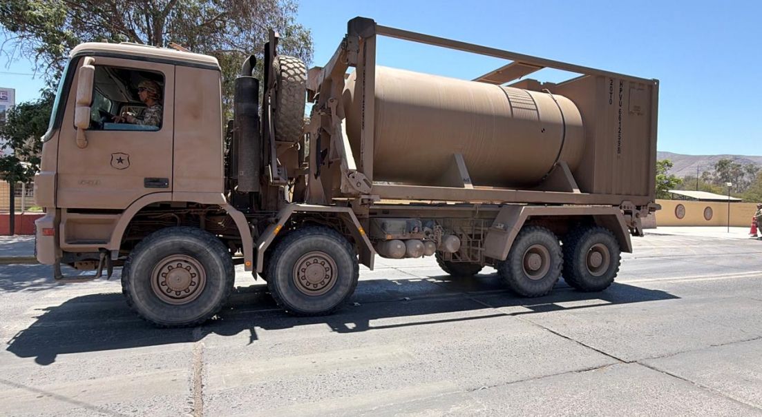 Más de mil kilómetros para apoyar al Biobío: el Centro Militar Desplegable, presente en la emergencia