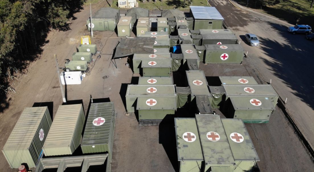 Pacientes agradecen atención recibida en el Hospital Modular de Campaña del Ejército