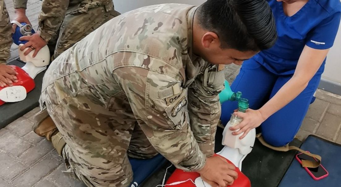 Enfermeros Militares de Combate incrementan capacidades en reanimación cardiopulmonar y trauma prehospitalario